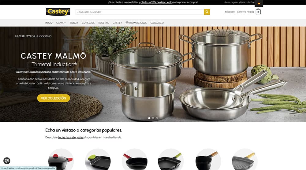 creación y desarrollo e-commerce castey by batlle design